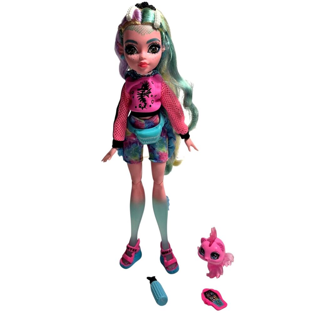 Monster High Gen 3 Lagoona Blue Posable Articulated Doll & Accessories LOT